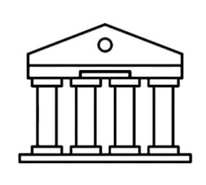 Icon of bank façade